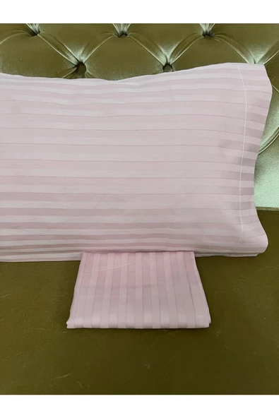 çizgili bebek yastık kılıfı pembe 35 × 45 ürün görseli 1