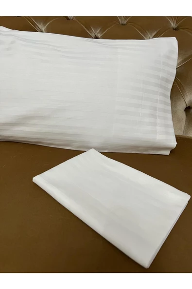 çizgili bebek yastık kılıfı 35 × 45 krem ürün görseli 1