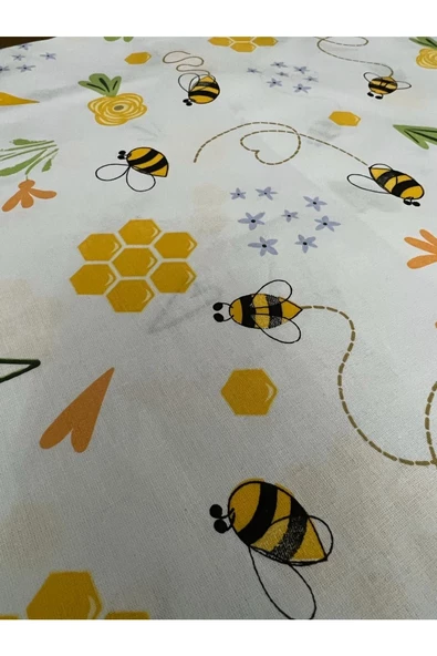 Bees bebek yastık kılıfı 35 × 45 - Resim 2