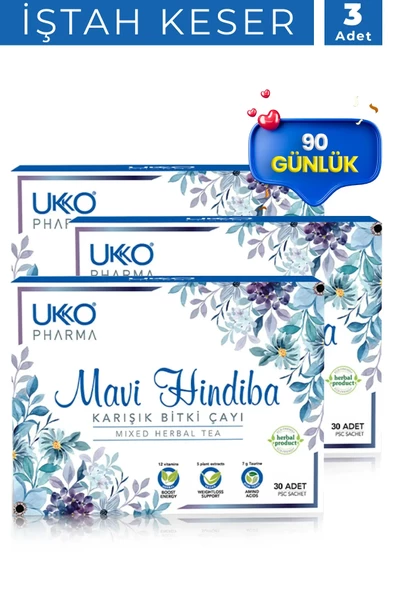 Ukko Pharma 90 Günlük Mavi Hindiba Karışık Bitki Çayı ürün görseli 1