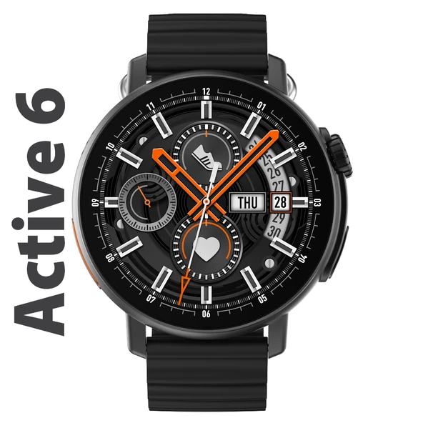 Active6 Akıllı Saat Yuvarlak Alüminyum Kasa Spor ürün görseli 1