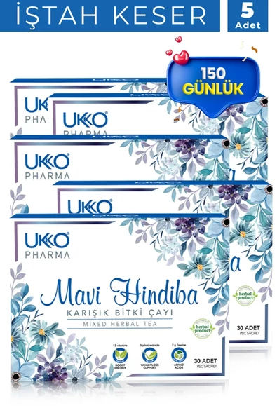 Ukko Pharma 150 Günlük Mavi Hindiba Karışık Bitki Çayı ürün görseli 1