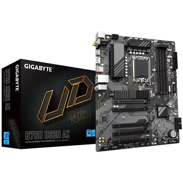 GIGABYTE Gigabyte B760 DS3H AX D5 1700P Hdmi Dp Type-C ürün görseli 1