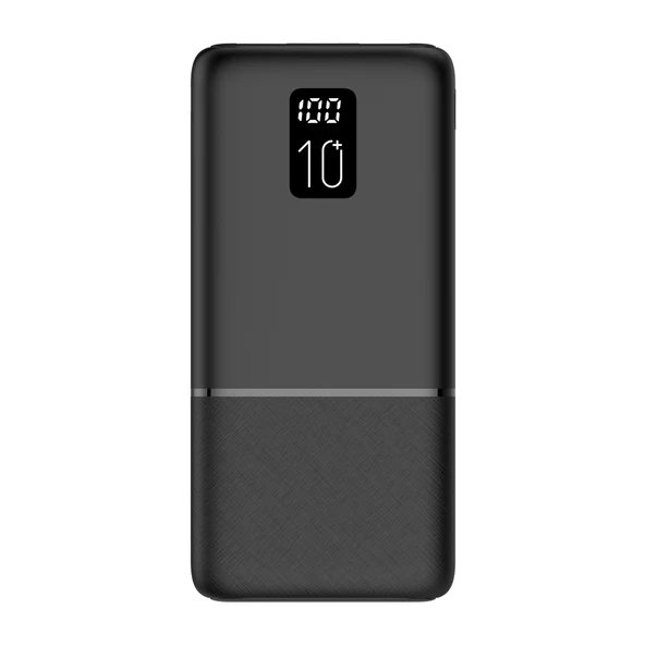 Led Ekranlı Slim 10000mAh Powerbank Taşınabilir Şarj Cihazı Type-C / 2 USB / 3 Port Çıkış / Output 2.1A ürün görseli 1