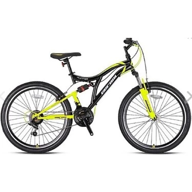 KRON HUNTER 26 JANT  MTB - 21 Vites - V.B. - Siyah- Neon Sarı/Beyaz ürün görseli 1