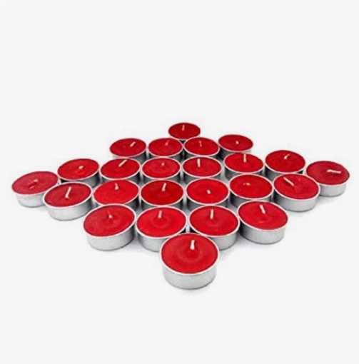 Kırmızı Tealight Mum 25 Adet ürün görseli 1