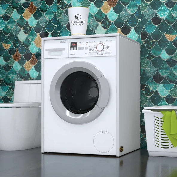 Kenzlife çamaşır makinesi dolabı naum byz 90*70*60 banyo kapaksız arkalıksız ürün görseli 1