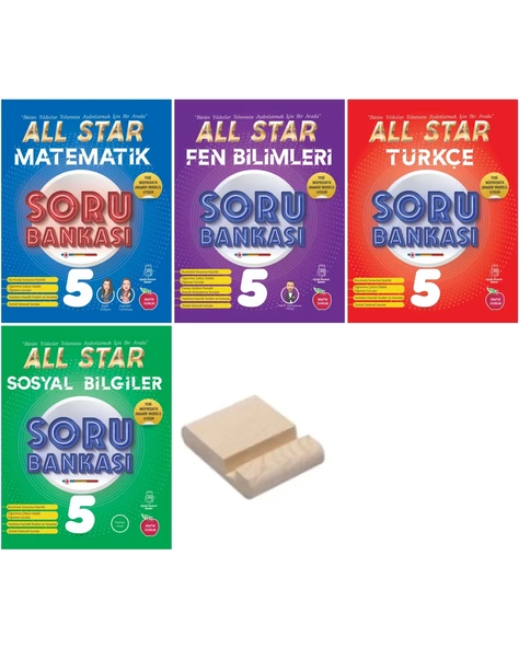 5.Sınıf ALL STAR 2025 Matematik Fen Bilimleri Türkçe Sosyal Soru Bankası ürün görseli 1
