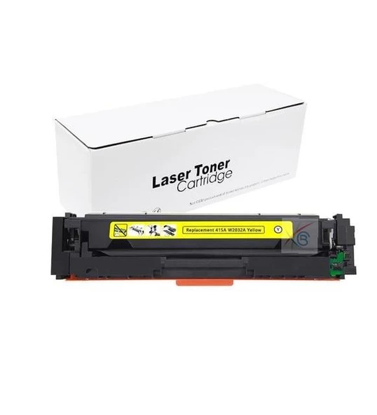 HP UYUMLU W2032A (415A) ÇİPLİ SARI MUADİL TONER ürün görseli 1