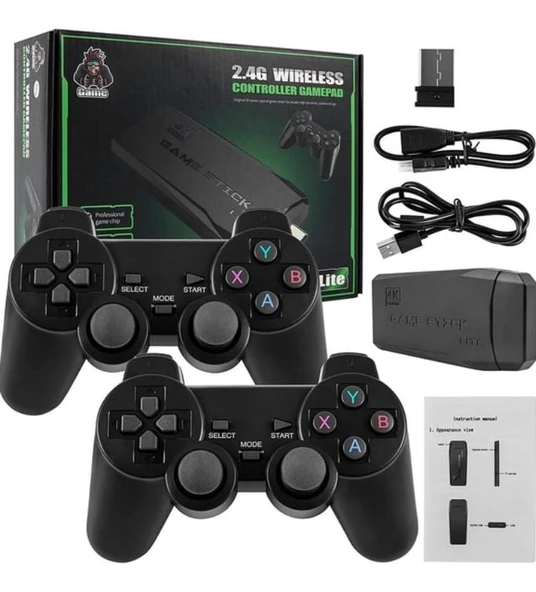 Zhltools 20000 Oyunlu 2.4G Kablosuz Çift Kol Retro Atari Game Stick Taşınabilir mini oyun çubuğu ürün görseli 1