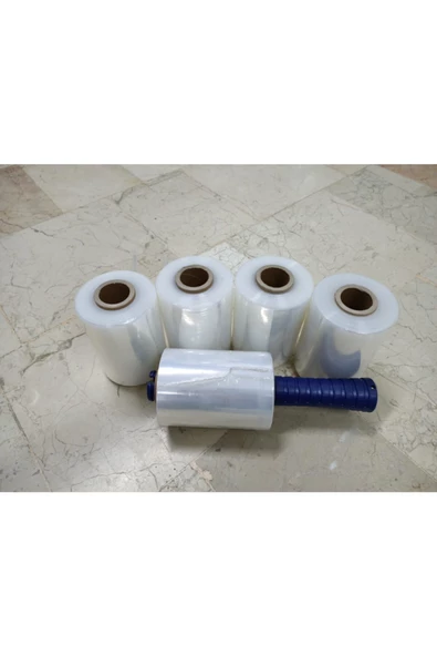 Direksiyon Streci 300 Metre X 12.5 Cm - 5 Rulo Streç + Tutma Sapı - ürün görseli 1