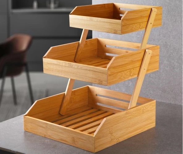 BAMBU 3 KATLI STAND ürün görseli 1