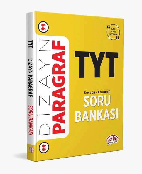 Editör Yayınevi TYT Dizayn Yeni Nesil Sorularla Paragraf Soru Bankası ürün görseli 1