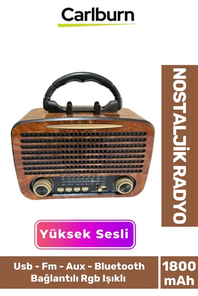 Kaliteli Yüksek Sesli Retro Nostalji Bluetooth Bağlantılı Usb Sd Kart Radyo Mp3 Player Müzik Kutusu ürün görseli 1