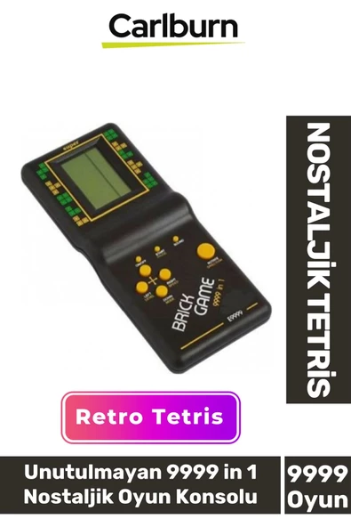 Özel Üretim Retro Oyuncak Atari Pilli El Atarisi Unutulmayan 9999 in 1 Nostaljik Oyun Konsolu Tetris ürün görseli 1