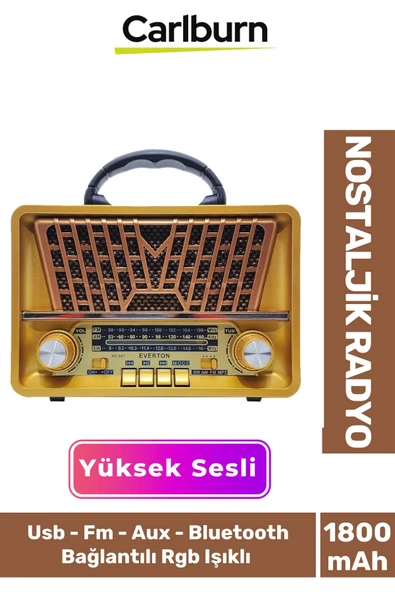 Kaliteli Yüksek Sesli Retro Nostalji Bluetooth Bağlantılı Usb Sd Kart Radyo Mp3 Player Müzik Kutusu ürün görseli 1