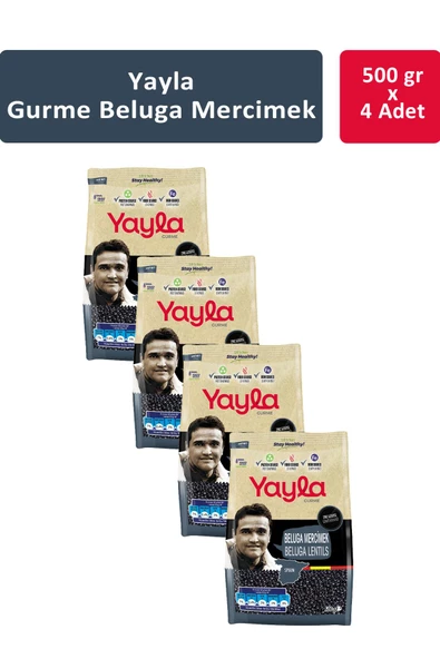 Yayla Gurme Beluga Mercimek 500 gr x 4 Adet ürün görseli 1