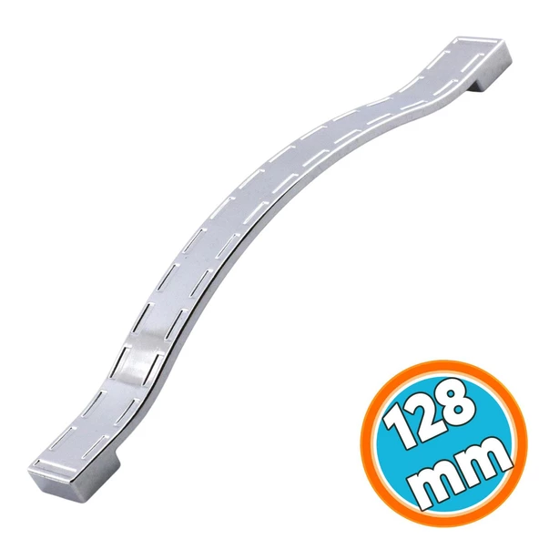 Mobilya Kulp Mutfak Dolabı Çekmece Dolap Kulpları Kapak Kulpu Kulbu Krom Renk 128 mm Metal ürün görseli 1
