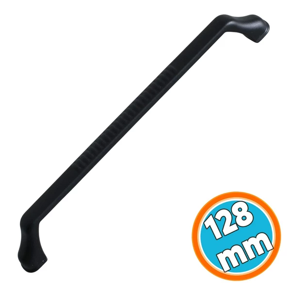 Mobilya Çekmece Mutfak Dolabı Dolap Kapak Kulpları Kulpu Kulbu Metal 128 mm Siyah Kulp ürün görseli 1