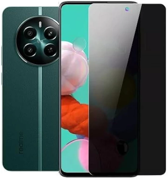 Realme 12 Plus 5G ile Uyumlu HAYALET(Privacy) Esnek Nano Kırılmayan Ekran Koruyucu ürün görseli 1