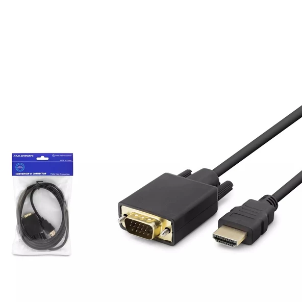 Hadron HDX7795 HDMI To VGA Kablo 1.8mt ürün görseli 1