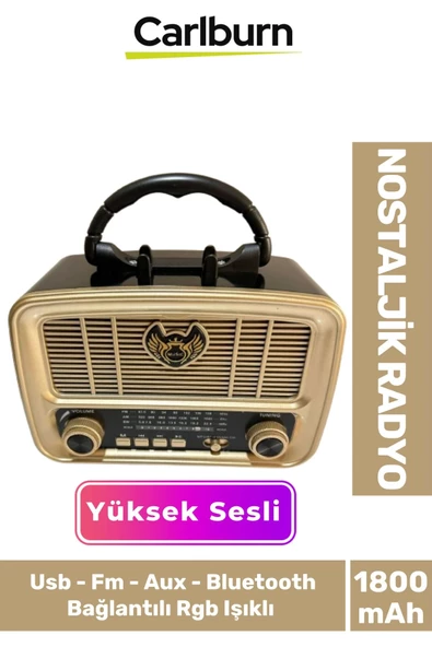 Kaliteli Yüksek Sesli Retro Nostalji Bluetooth Bağlantılı Usb Sd Kart Radyo Mp3 Player Müzik Kutusu ürün görseli 1