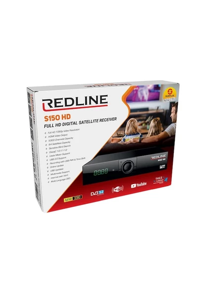 Redline S150 Sunplus İşlemcili Kasalı Scart+Hd Uydu Alıcı ürün görseli 1
