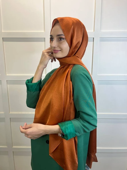 Madame Polo Janjan, Janjanlı Şifon Şal 00823  TARÇIN ürün görseli 1