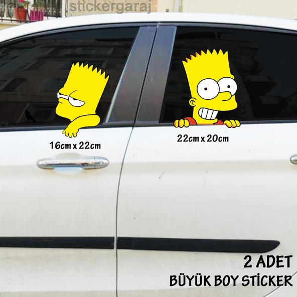 oto araba cam stickerı -  2adet büyük boy yeni nesil etiket esprili komik ürün görseli 1