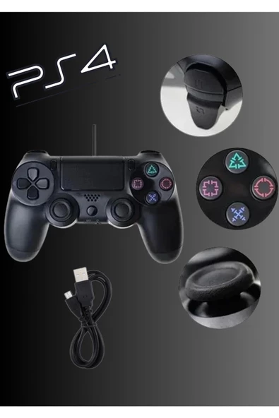 Kablosuz Oyun Kolu Gamepad PC PS 4 Uyumlu  Joystick Controller GTA Pes Fifa All Games ürün görseli 1