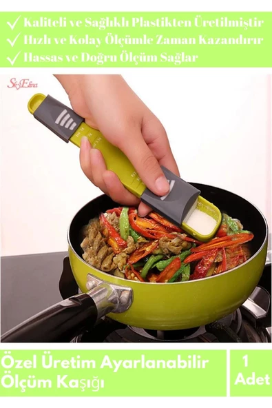 Özel Üretim Hassas Gıda Ölçüm Tuz Şeker Kahve Yağ Baharat Hassas Ayarlanabilir Ölçüm Kaşığı 5 Gr ürün görseli 1