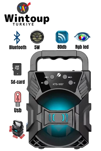 Bluetooth Kablosuz Hoparlör Ses Topu Müzik Çalar Mini Hoparlör ürün görseli 1