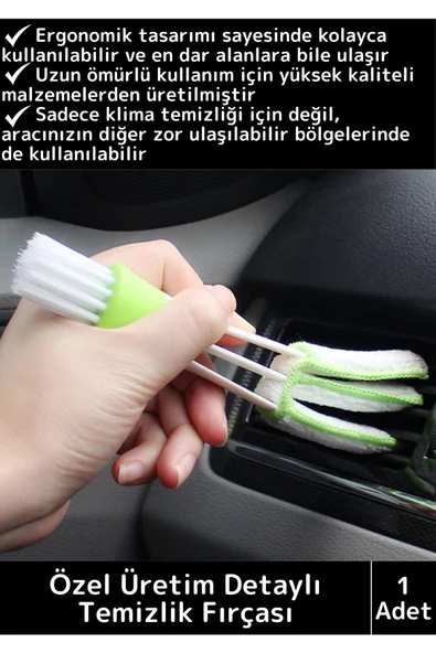Premium Zor Dar Hassas Yerleri Temizleyen Elektronik&Otomobil Araç Klima İç Detay Temizleme Fırçası ürün görseli 1