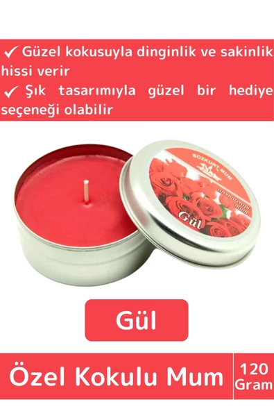 Premium Özel Metal Kutulu Arınma Huzur Meditasyon Yoga Esans Dekoratif Mum Oda Kokusu 120 Gram ürün görseli 1