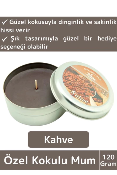Premium Özel Metal Kutulu Arınma Huzur Meditasyon Yoga Esans Dekoratif Mum Oda Kokusu 120 Gram ürün görseli 1