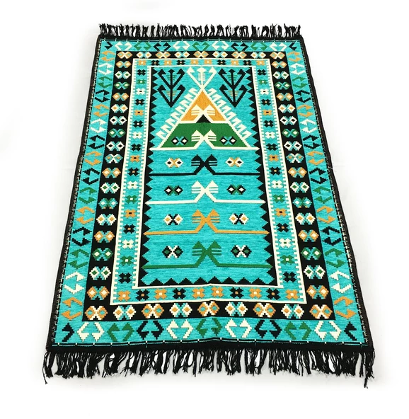 Shark Anadolu Seccade Kilim 6 Turkuaz - Resim 2