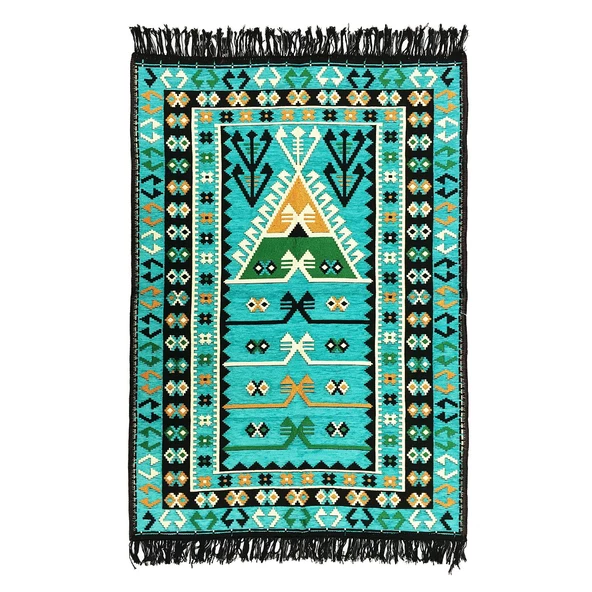 Shark Anadolu Seccade Kilim 6 Turkuaz ürün görseli 1