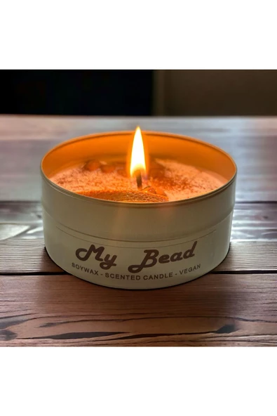 MY BEAD Soya Wax AMBER Kokulu Vegan Mumlar 180 cc ürün görseli 1