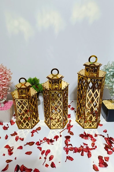 VEHER Gold Dekoratif Mumluk - CT4149 - Resim 3