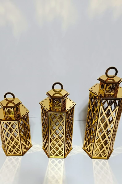 VEHER Gold Dekoratif Mumluk - CT4149 - Resim 2