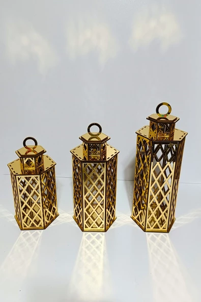 VEHER Gold Dekoratif Mumluk - CT4149 ürün görseli 1