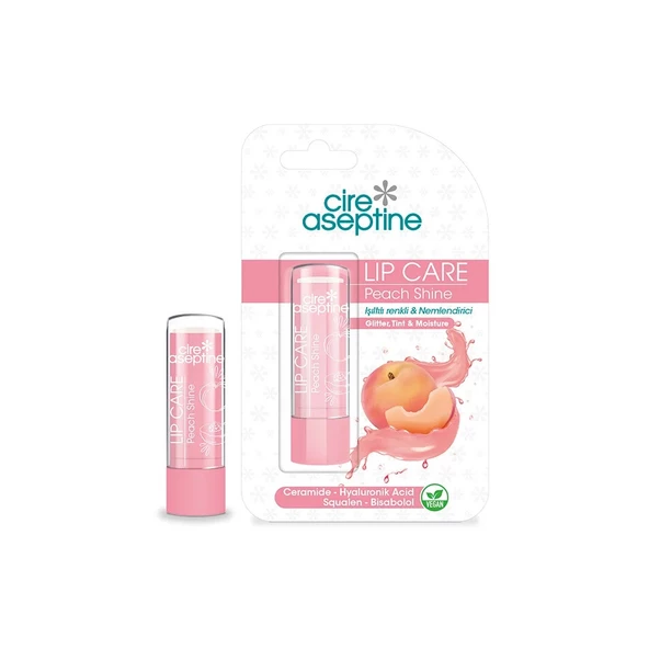 CİRE ASEPTİNE LİP CARE RENKLİ VEGAN 4,5G ŞEFTALİ ürün görseli 1