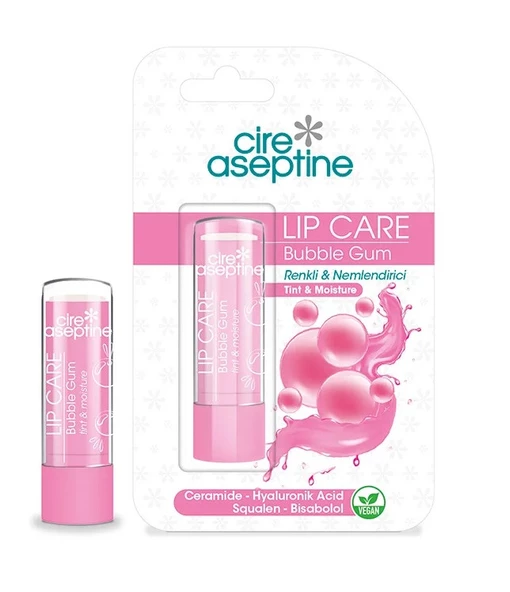 CİRE ASEPTİNE LİP CARE RENKLİ VEGAN 4,5G SAKIZ (BUBBLE GUM) ürün görseli 1