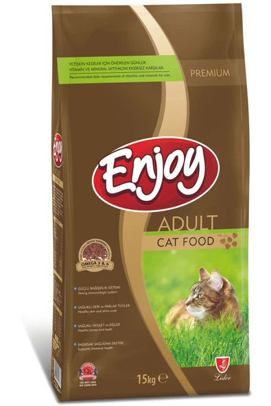 Enjoy Cat Food Tavuklu Yetişkin Kedi Maması 15 KG ürün görseli 1