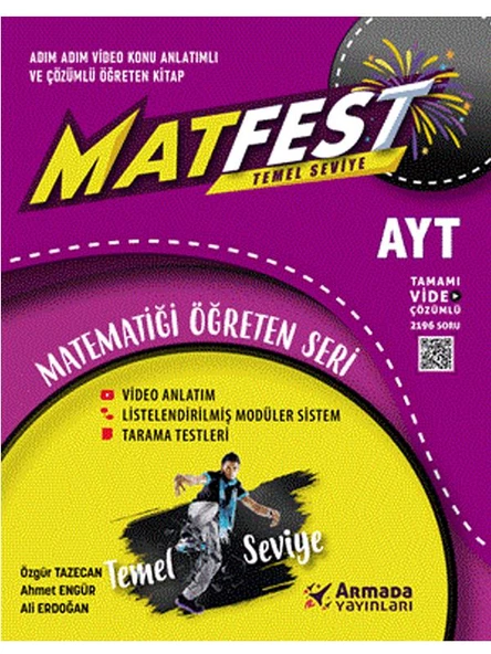 ARMADA YKS AYT MATFEST TEMEL SEVİYE SORU KİTABI *YENİ* ürün görseli 1