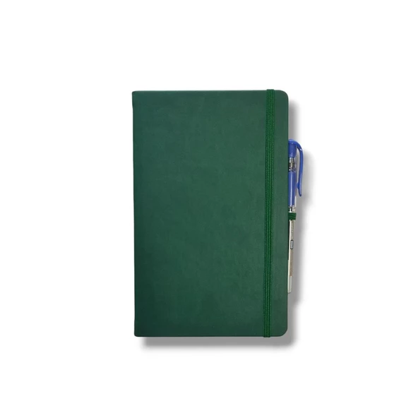 Tarihsiz 13x21 Yeşil Çizgili Defter ivory Kağıt ürün görseli 1