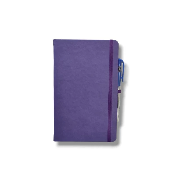 Tarihsiz 13x21 Mor Çizgili Defter ivory Kağıt ürün görseli 1
