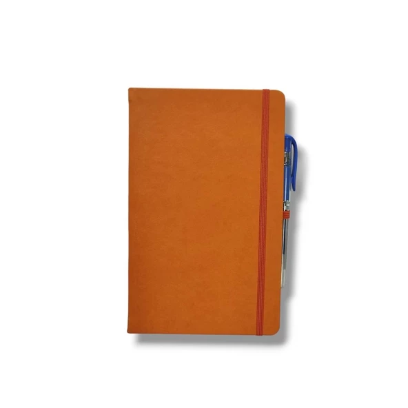 Tarihsiz 13x21 Turuncu Çizgili Defter ivory Kağıt ürün görseli 1
