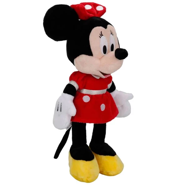 Sunman Minnie Kırmızı Elbiseli Peluş 36 cm - Resim 2