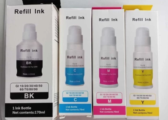 Canon Uyumlu Muadil Mürekkep Gı-40 G1420 G2420 G2460 G3420 G3460 4 Renk Mürekkep Set ürün görseli 1